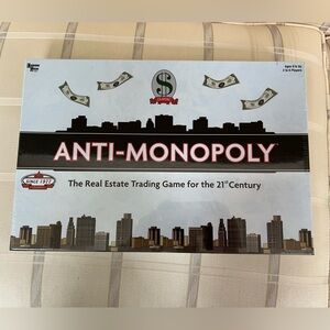 NWT Anti-Monopoly Board Game Real Estate Trading Game 2009 SEALED